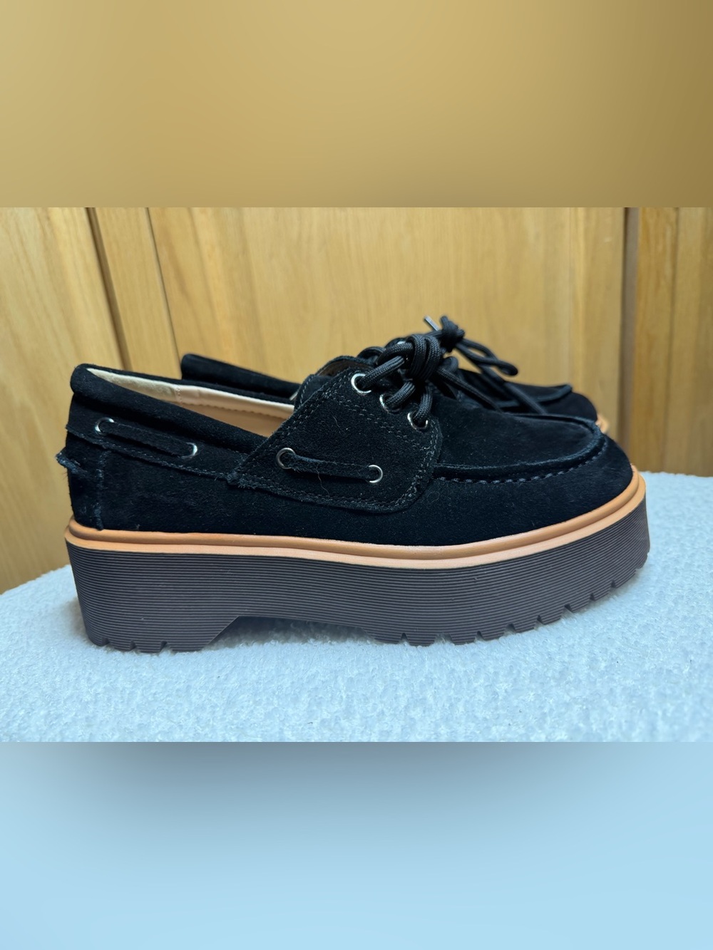 Black Rag&Co Platform Cuckatoos Lace-Up Shoes Women’s sz 8 (39)